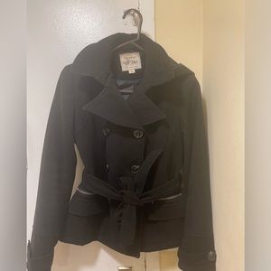 Maralyn & Me Hooded Pea Coat size L